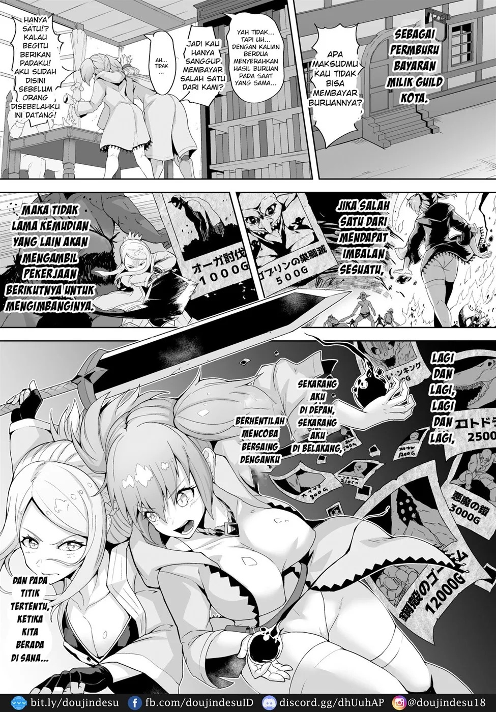 Level Drain Futanari Kyousei Sex o Saserarete, Subete o Ushinau Onna Mahoutsukai to Onna Kenshi: Chapter chapter-1 - Page 4