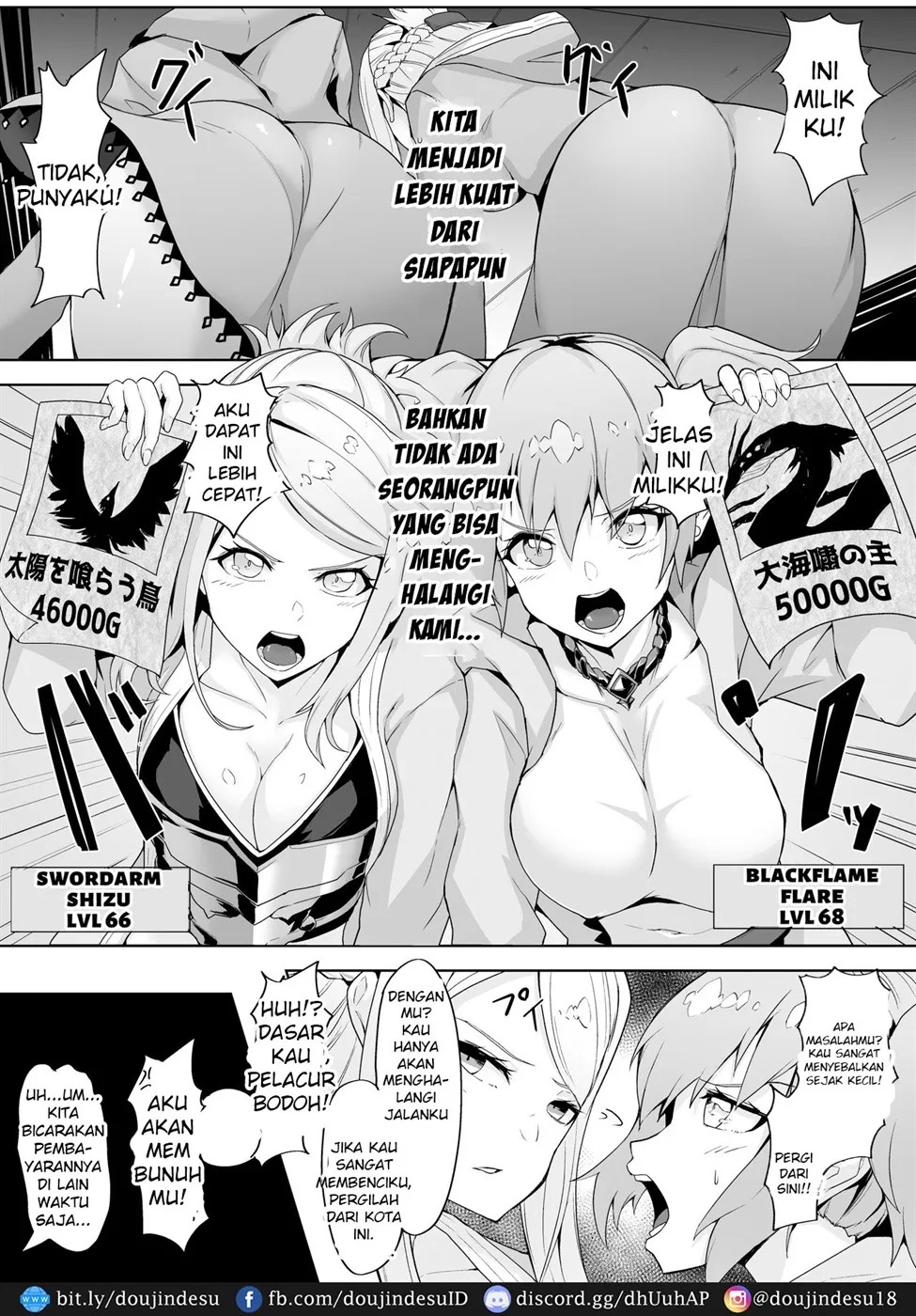 Level Drain Futanari Kyousei Sex o Saserarete, Subete o Ushinau Onna Mahoutsukai to Onna Kenshi: Chapter chapter-1 - Page 5