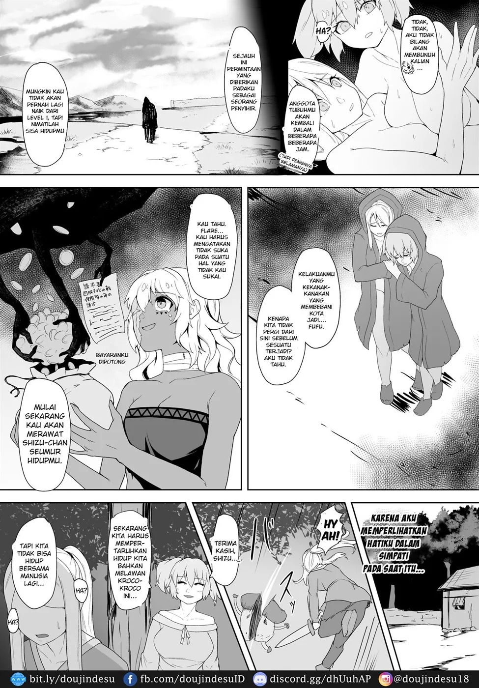 Level Drain Futanari Kyousei Sex o Saserarete, Subete o Ushinau Onna Mahoutsukai to Onna Kenshi: Chapter chapter-1 - Page 37