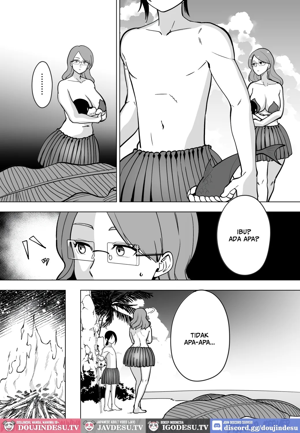 Mama to Musuko ga Mujintou de Love Love Sex suru Hanashi: Chapter chapter-2 - Page 5