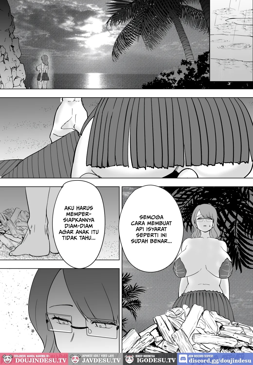 Mama to Musuko ga Mujintou de Love Love Sex suru Hanashi: Chapter chapter-2 - Page 36