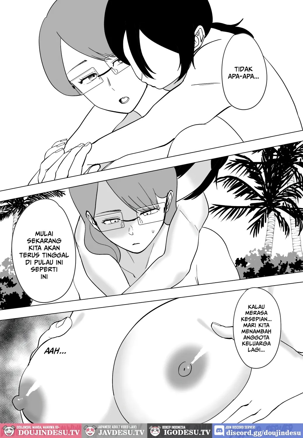 Mama to Musuko ga Mujintou de Love Love Sex suru Hanashi: Chapter chapter-2 - Page 55