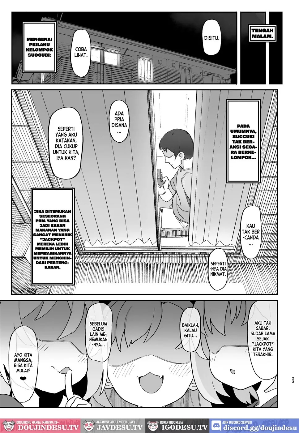Mesugaki Succubus-tachi ni Shiboritorareru Hon: Chapter chapter-1 - Page 25