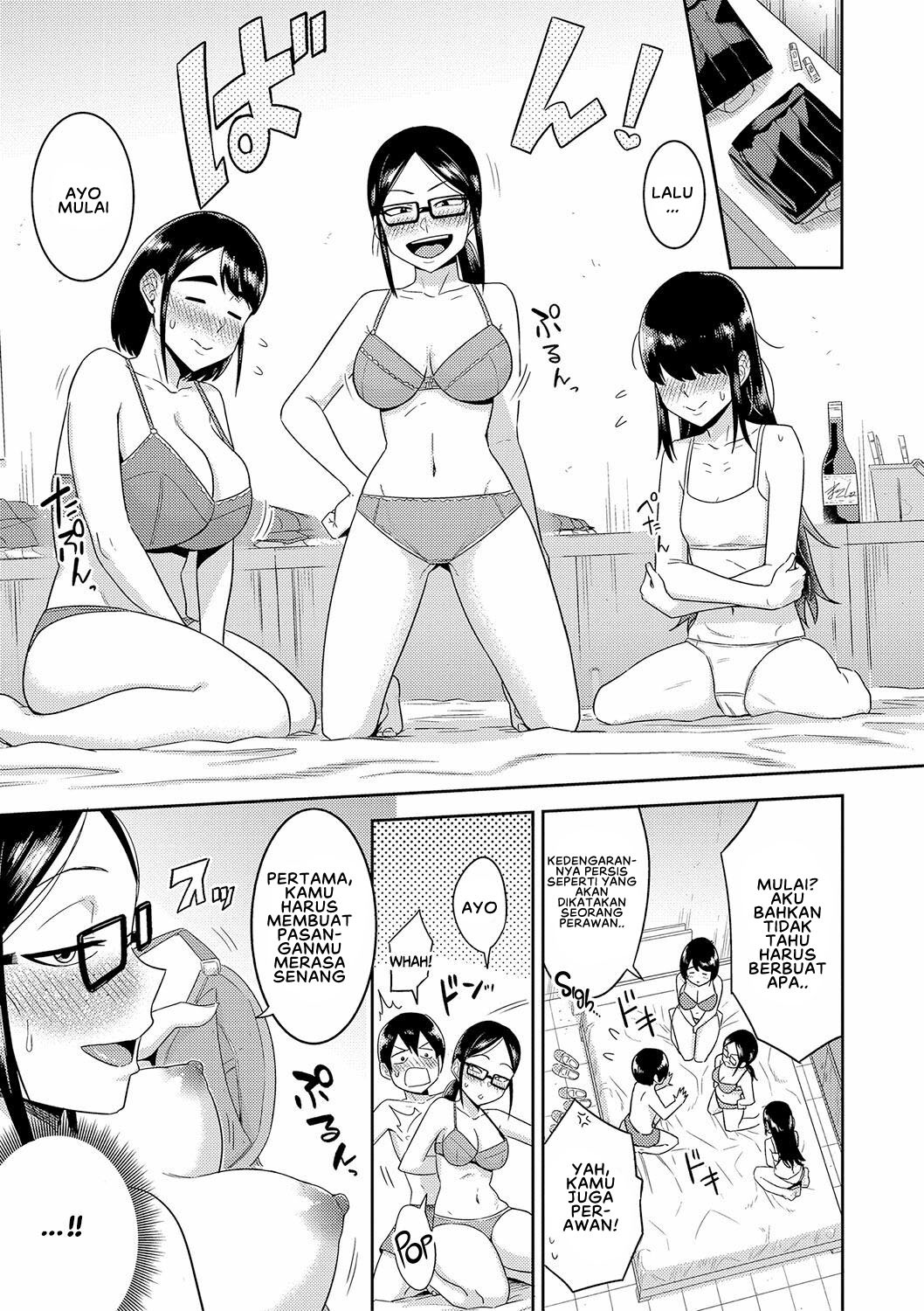 Mujintou de, SEX ni Kyoumi Shinshin na Dosukebe Inkya Joshi-tachi to Harem Life: Chapter chapter-7 - Page 9