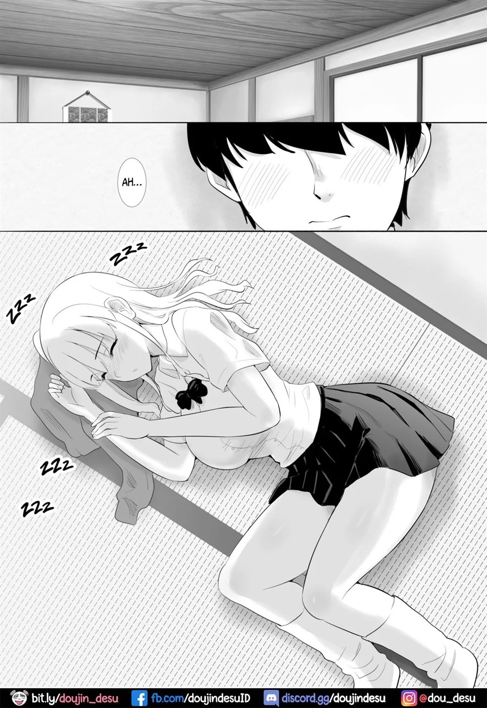 Mukuchi na Jitome Gal to Futarikiri no Bushitsu de Bunkabu Nanoni Asedaku Nakadashi Sex na Houkago: Chapter chapter-1 - Page 11