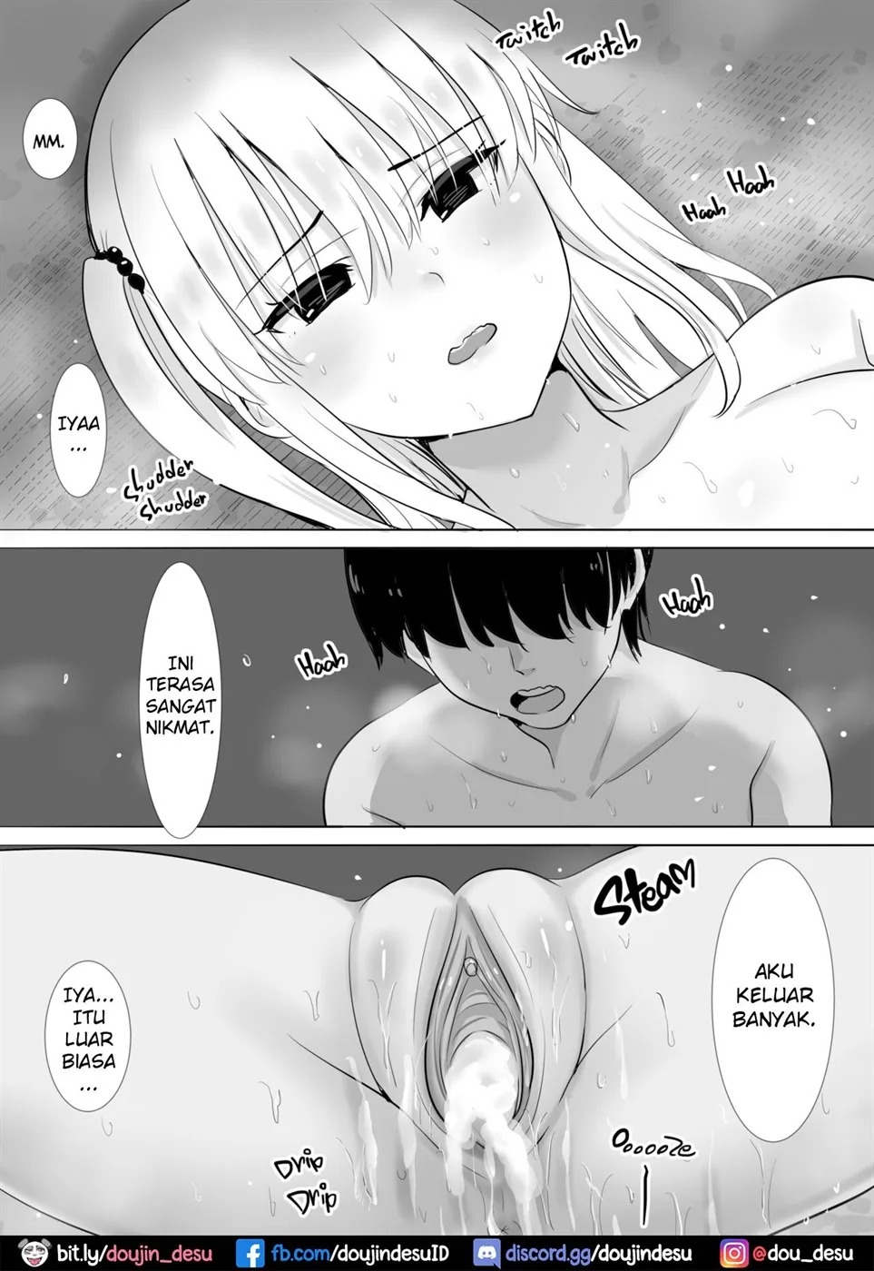 Mukuchi na Jitome Gal to Futarikiri no Bushitsu de Bunkabu Nanoni Asedaku Nakadashi Sex na Houkago: Chapter chapter-1 - Page 44