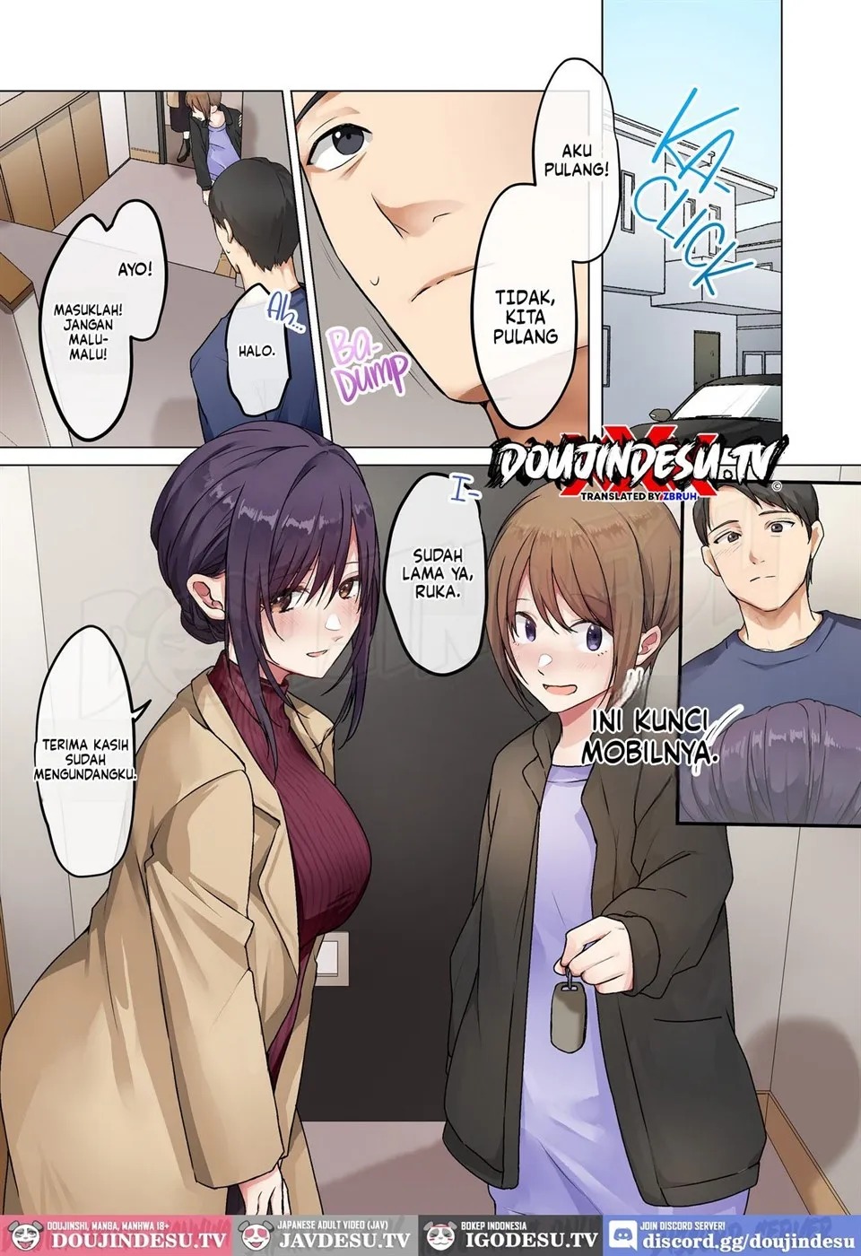 Musume ga Fuzai no Aida, Musume no Tomodachi to Nakadashi Sex Shimakurimashita: Chapter chapter-3 - Page 3