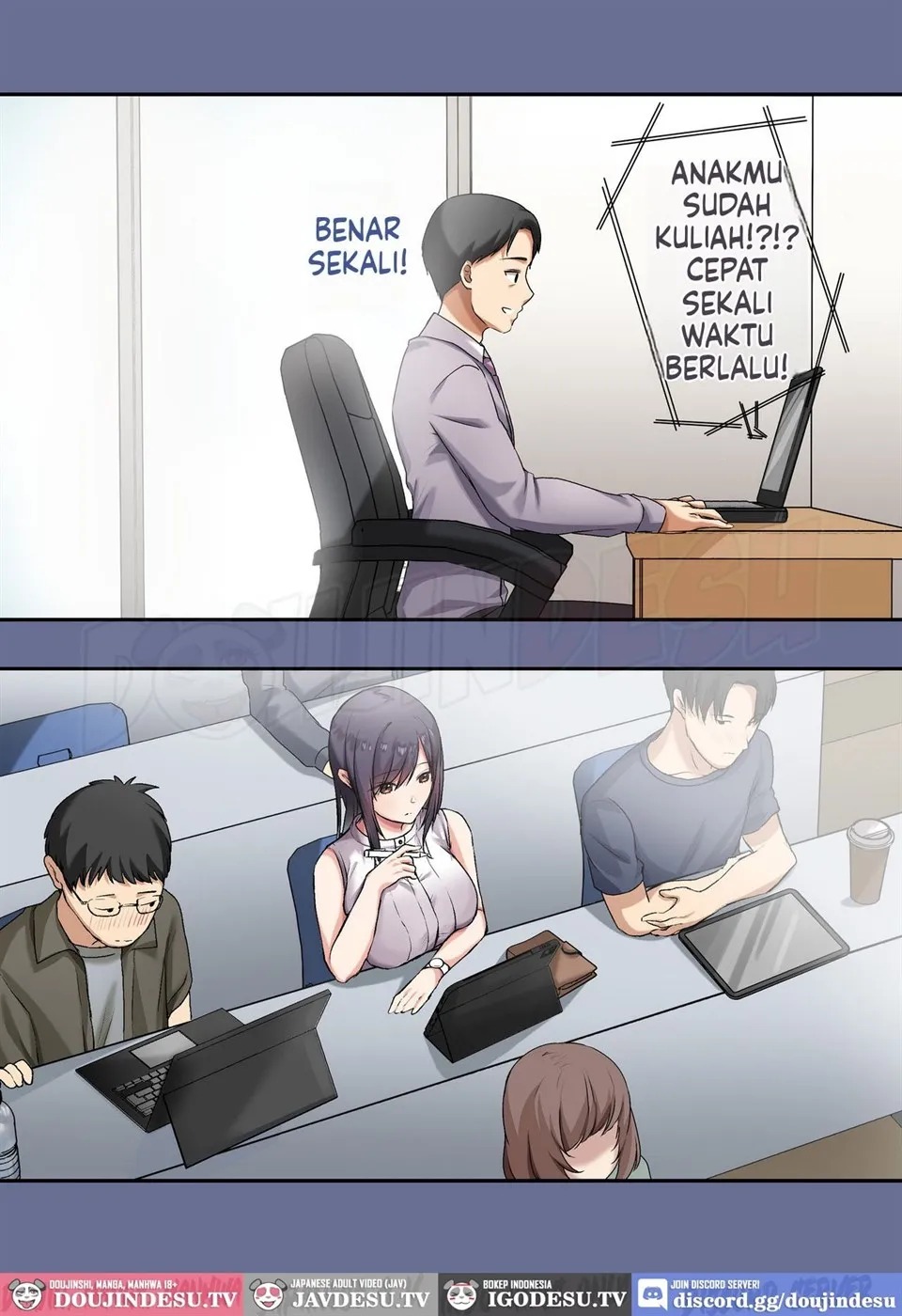 Musume ga Fuzai no Aida, Musume no Tomodachi to Nakadashi Sex Shimakurimashita: Chapter chapter-3 - Page 8
