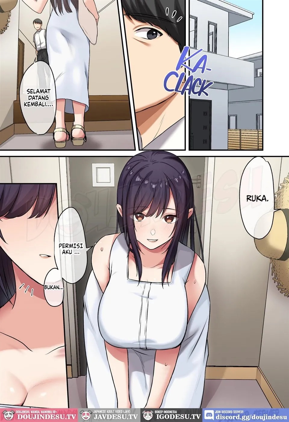 Musume ga Fuzai no Aida, Musume no Tomodachi to Nakadashi Sex Shimakurimashita: Chapter chapter-3 - Page 66