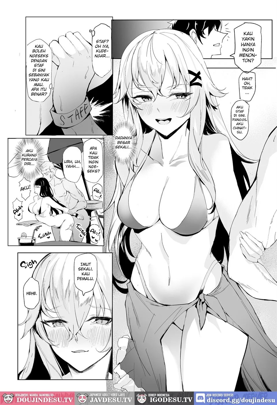 Nama Nakadashi Houdai na Rankou Beach de Hitobanjuu Harem Sex Shita Hanashi: Chapter chapter-1 - Page 5