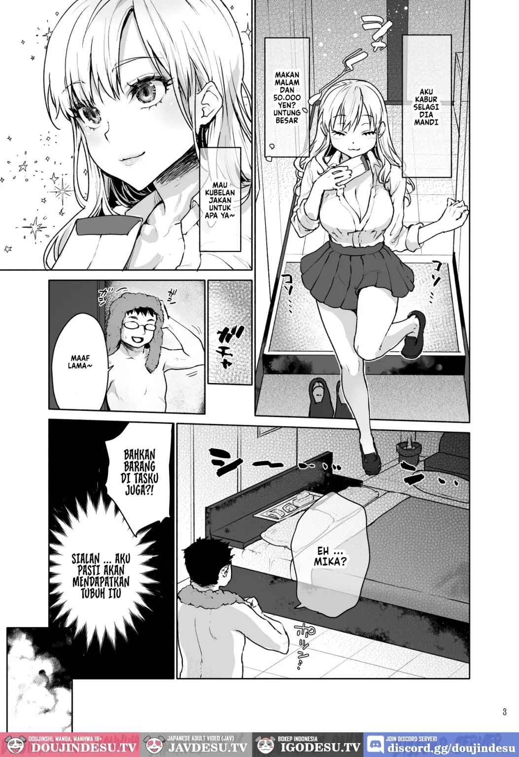 Namaiki na Papakatsu Joshikousei ni Oji-san ga Tappuri Shitsukete Agemashita.: Chapter chapter-1 - Page 6