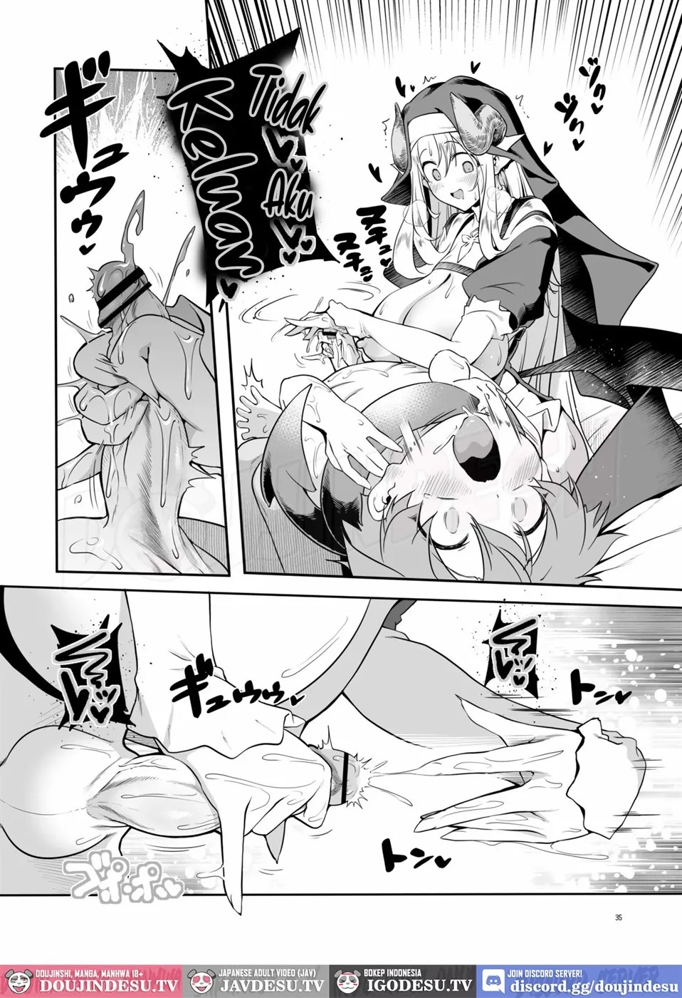 Nandemo Yarasetekureru Amafuwa Sister Succubus Zange Shasei: Chapter chapter-1 - Page 36