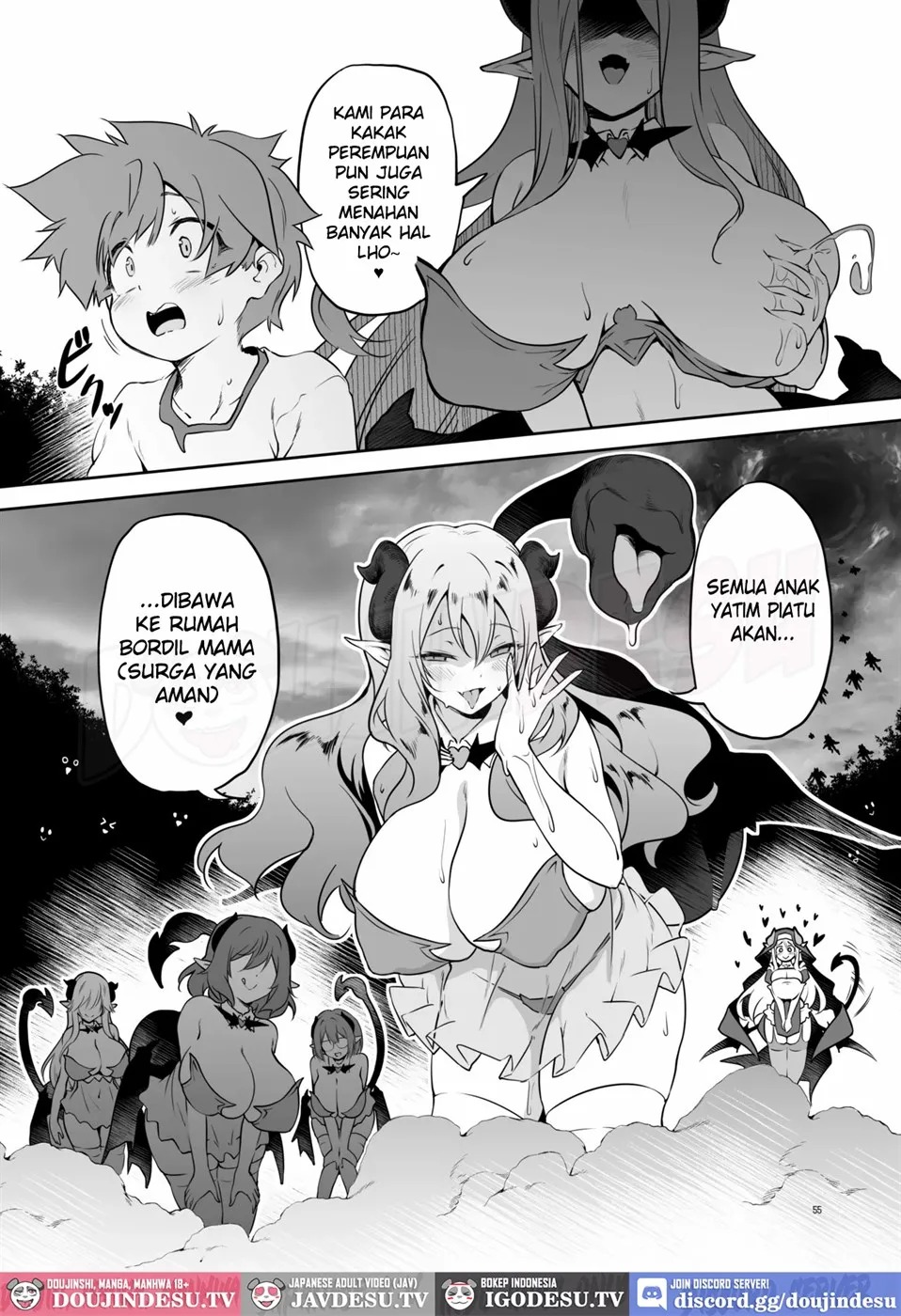 Nandemo Yarasetekureru Amafuwa Sister Succubus Zange Shasei: Chapter chapter-1 - Page 57