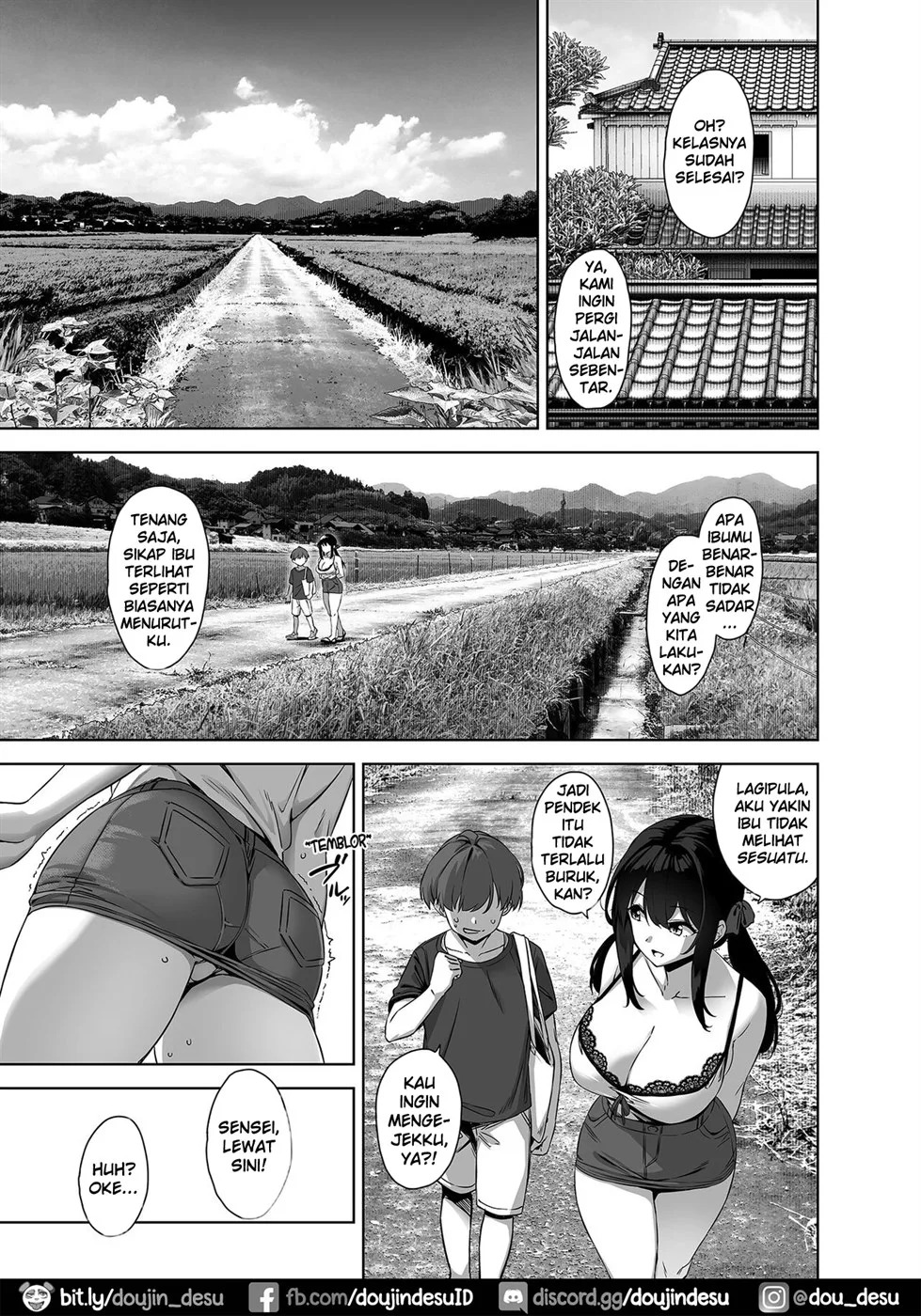 Natsu to Inaka to Yuuwaku shite kuru Dekkai Oshiego: Chapter chapter-1 - Page 34