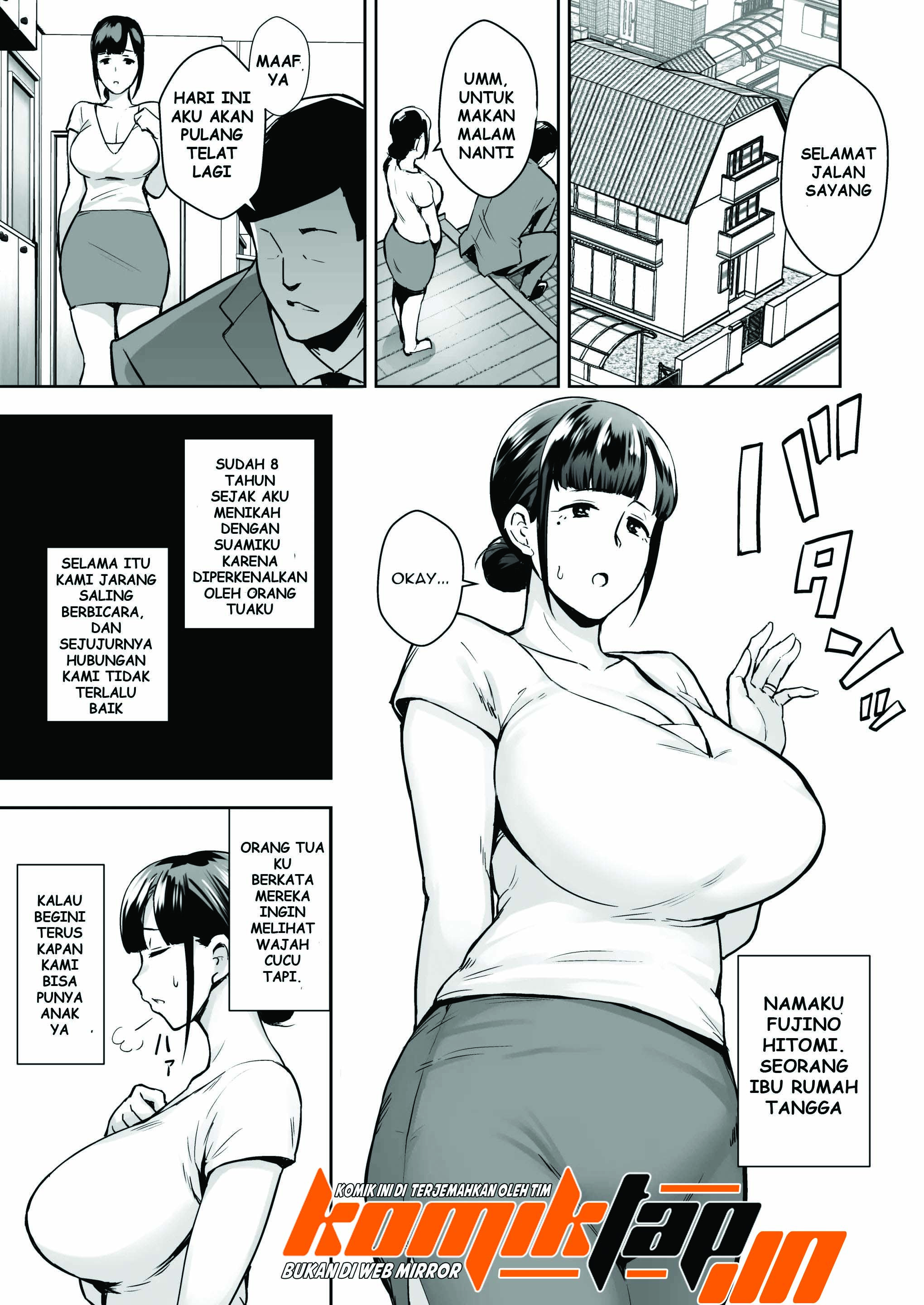 Netorareta Bakunyuu Seiso Zuma Hitomi -Oikko ni Torotoro ni Tokasaremashita-: Chapter chapter-1 - Page 4