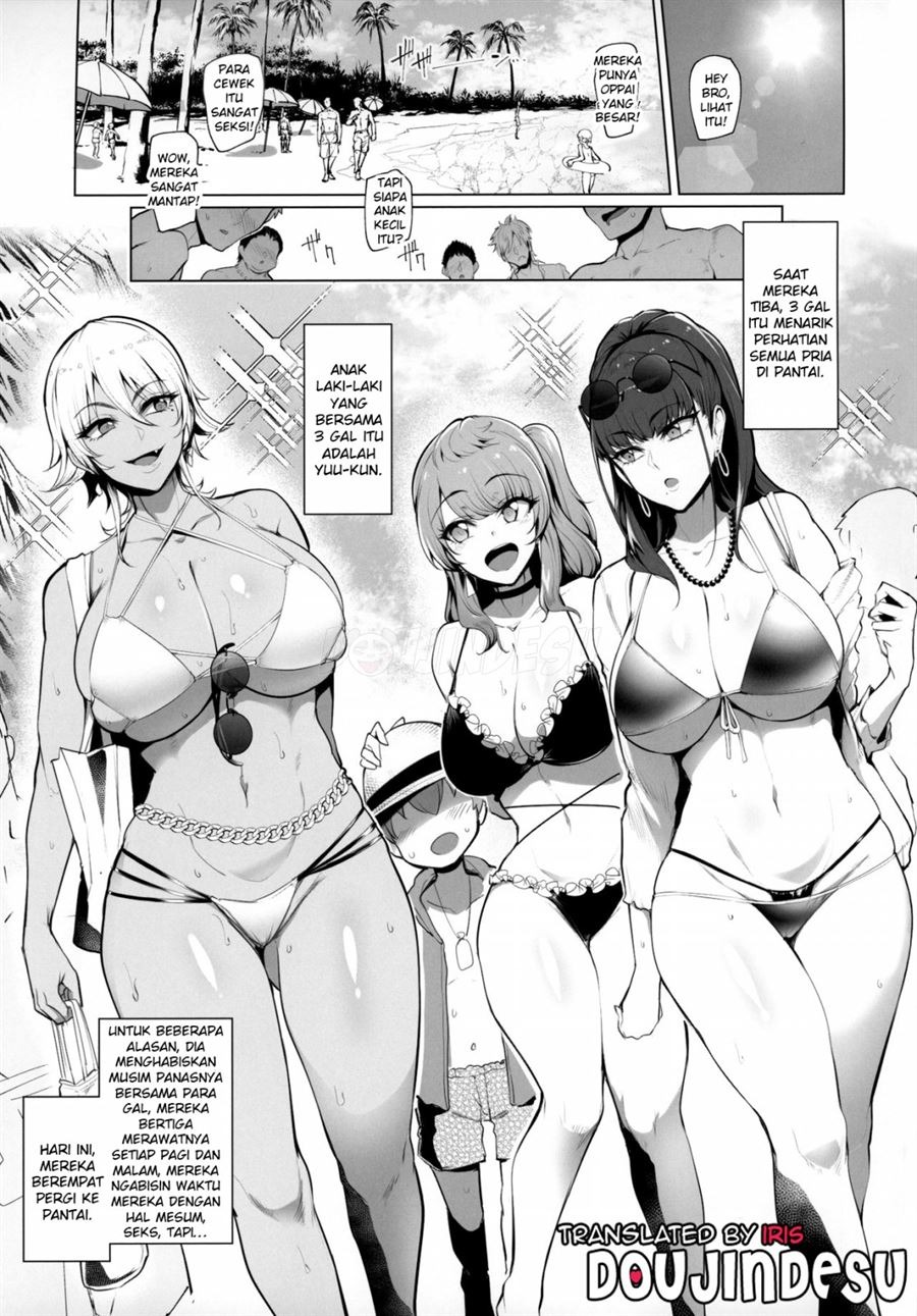 Odekake Shita no wa H na Gal Onee-chan-tachi to no Umi deshita: Chapter chapter-1 - Page 3