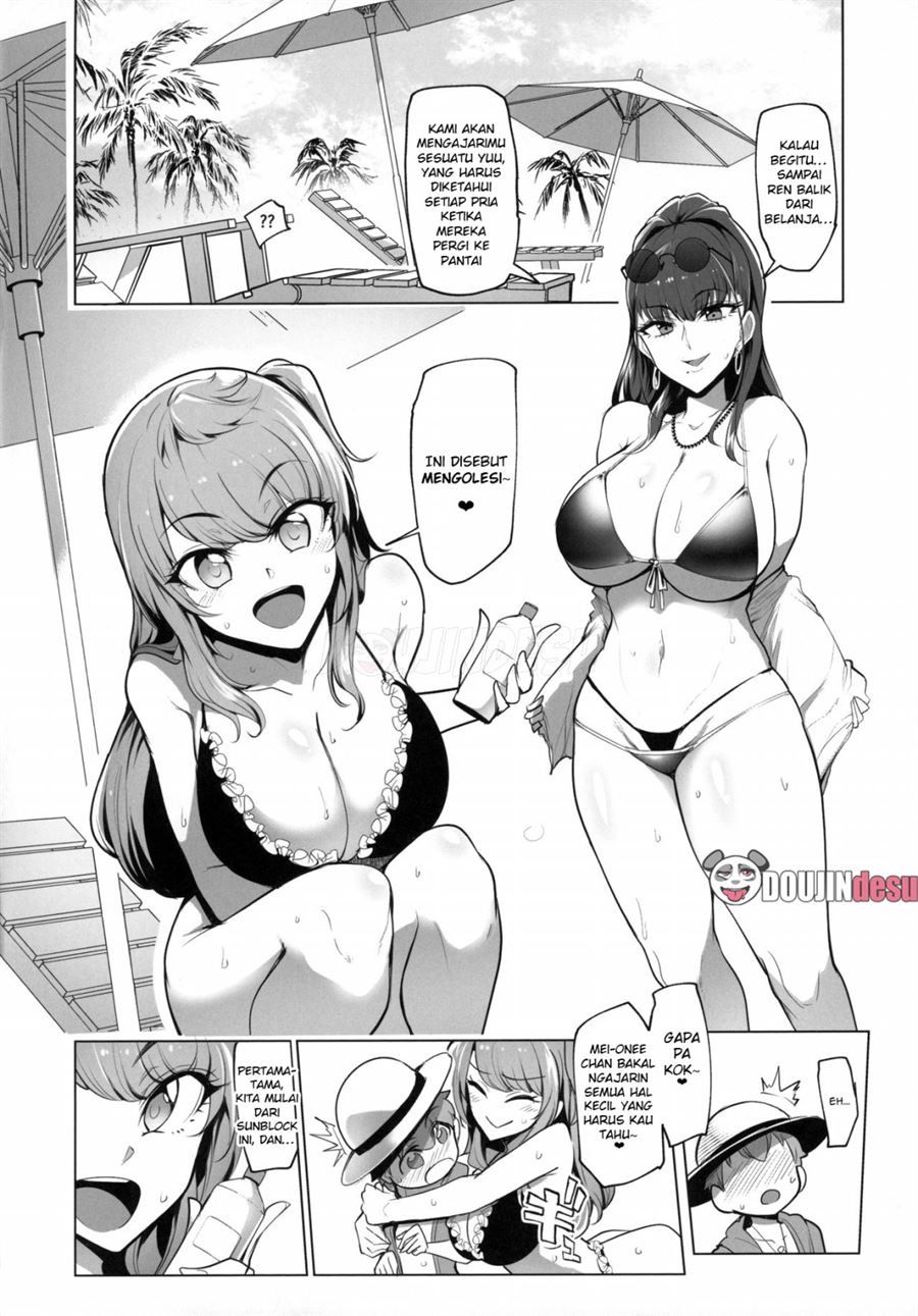 Odekake Shita no wa H na Gal Onee-chan-tachi to no Umi deshita: Chapter chapter-1 - Page 6