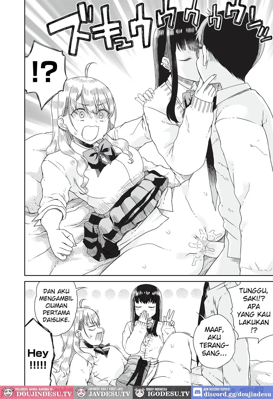 Ota Gyaru ~Otaku ni Yasashii Shiro & Guro Gyaru to LoveLove Noumitsu Fudeoroshi W Ecchi~: Chapter chapter-1 - Page 18