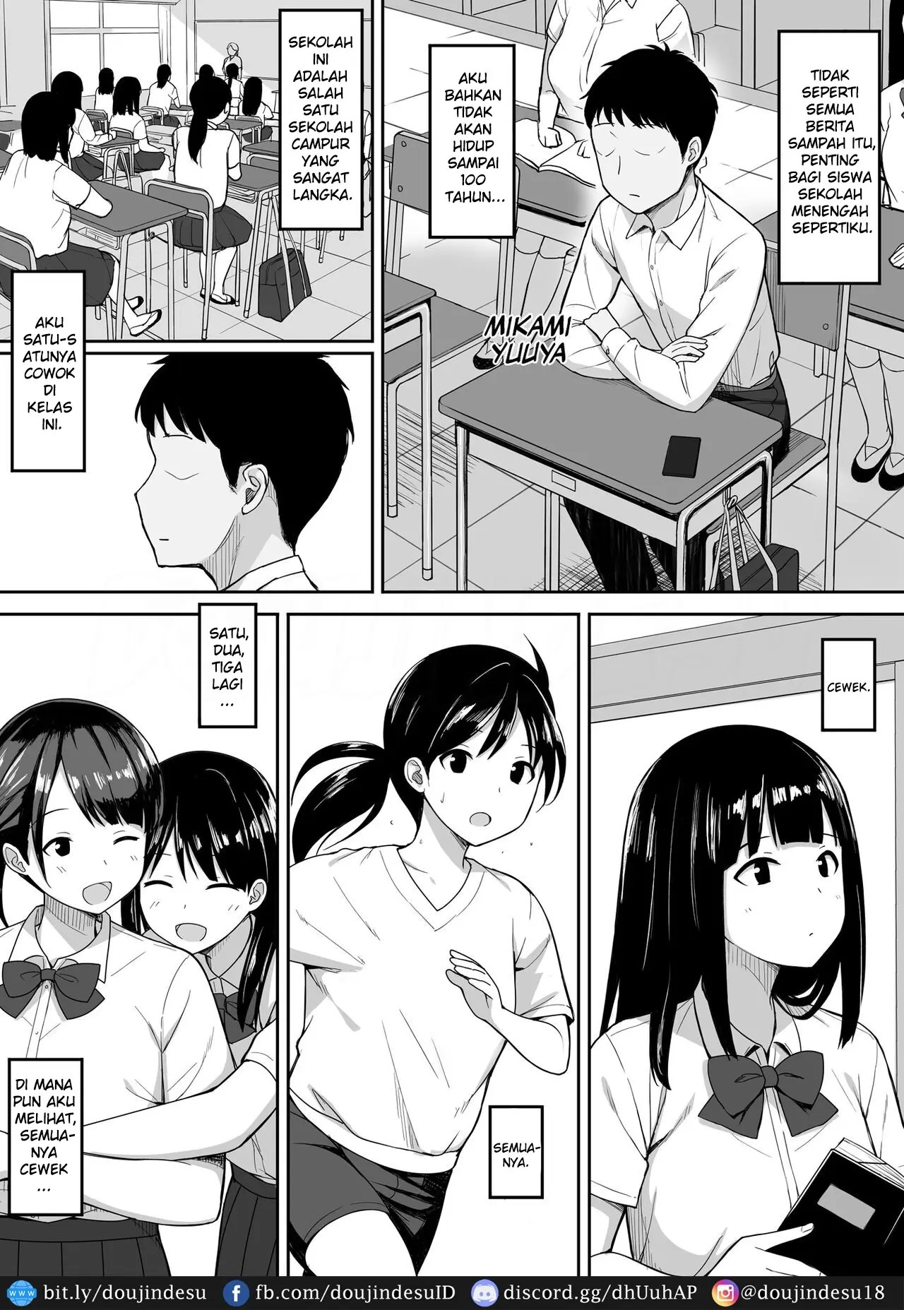 Otoko no Kazu ga 10-bun no 1 ni Natta Sekai de Shitai Houdai: Chapter chapter-1 - Page 4