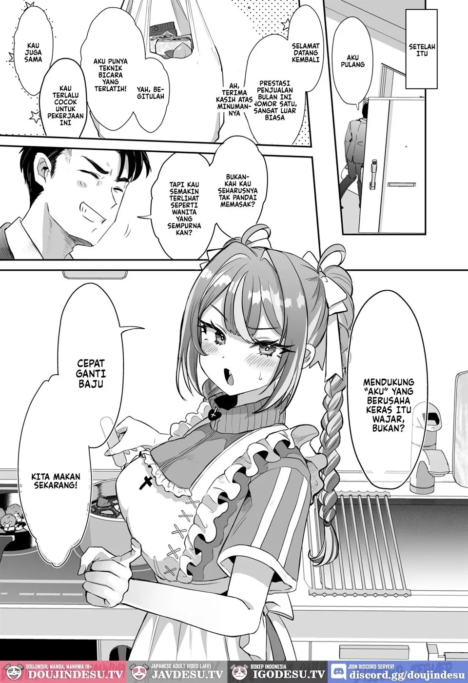 Pien na Ore, Shachiku na Watashi. ~Kinou made Burakku Datta no ni, Okitara Sekai ga Pinku ni Somattete Kusa Nanda ga~: Chapter chapter-1 - Page 45