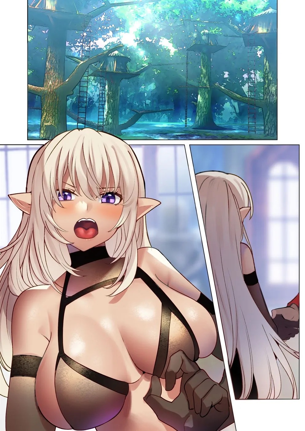 Reizoku Joou - Dosukebe Body no Dark Elf Joou ga Akutoku Kizoku ni Kanzen Seifuku Sareru made: Chapter chapter-1 - Page 42