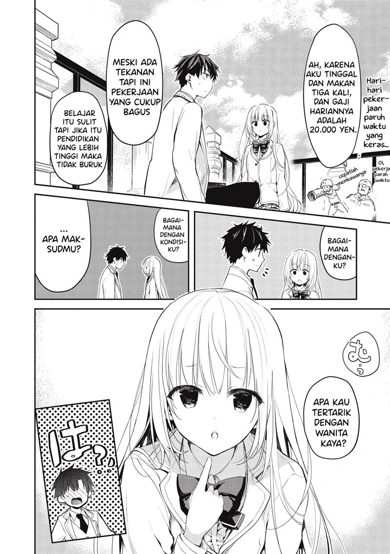 Saijo no Osewa ~Takane no Hana Darakena Meimon Kou de, Gakuin Ichi no Ojou-sama (Seikatsu Noryoku Kaimu) o Kagenagara Osewa suru Koto ni Narimashita~: Chapter chapter-4 - Page 9