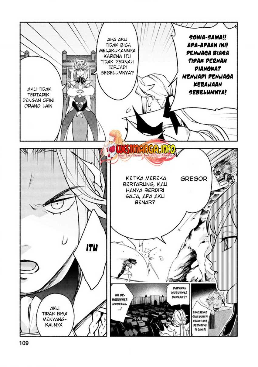 Sono Monban, Saikyou Nitsuki: Tsuihou Sareta Bougyo Ryoku 9999 no Senshi, Outo no Monban Toshite Musou Suru: Chapter chapter-14.2 - Page 9
