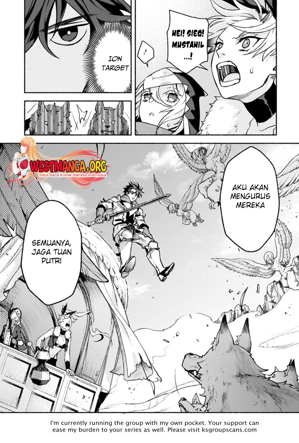 Sono Monban, Saikyou Nitsuki: Tsuihou Sareta Bougyo Ryoku 9999 no Senshi, Outo no Monban Toshite Musou Suru: Chapter chapter-15 - Page 34
