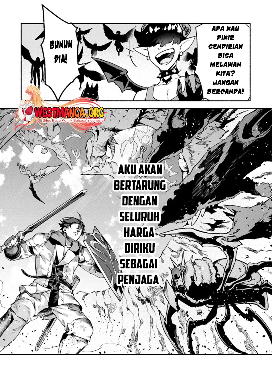 Sono Monban, Saikyou Nitsuki: Tsuihou Sareta Bougyo Ryoku 9999 no Senshi, Outo no Monban Toshite Musou Suru: Chapter chapter-16 - Page 5