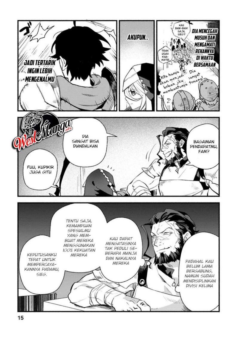 Sono Monban, Saikyou Nitsuki: Tsuihou Sareta Bougyo Ryoku 9999 no Senshi, Outo no Monban Toshite Musou Suru: Chapter chapter-6 - Page 15