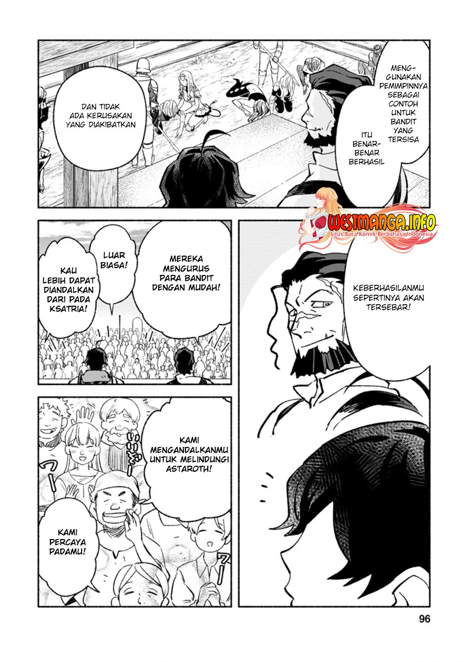 Sono Monban, Saikyou Nitsuki: Tsuihou Sareta Bougyo Ryoku 9999 no Senshi, Outo no Monban Toshite Musou Suru: Chapter chapter-8 - Page 36