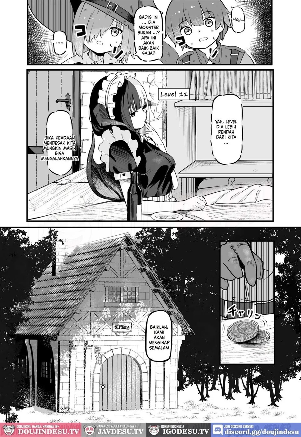 Succubus no Oyado ni Goyoujin ~Succubus ni Shimeagerarete Ochinchin kara Level o Shibori Torareru Ohanashi~: Chapter chapter-1 - Page 5