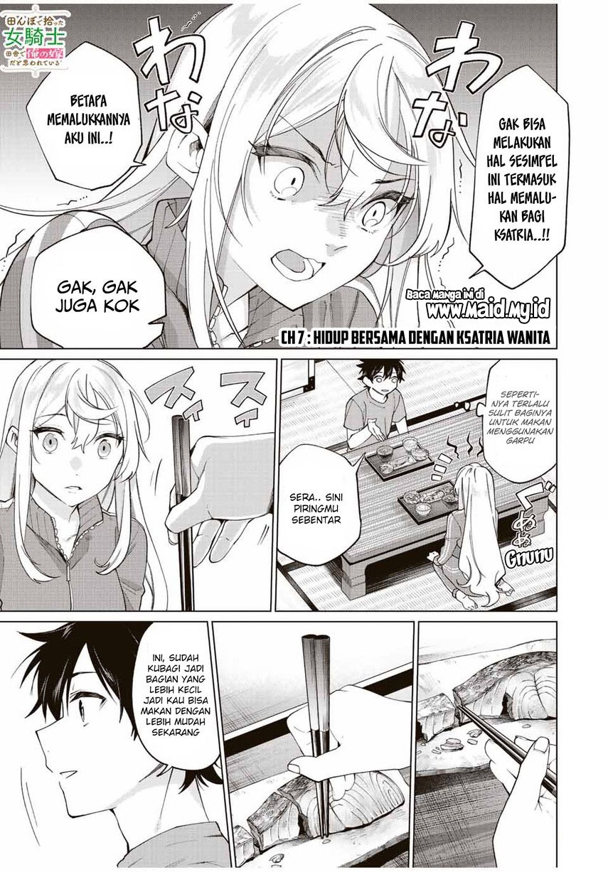 Tanbo de Hirotta Onna Kishi, Inaka de Ore no Yome da to Omowareteiru: Chapter chapter-7 - Page 3