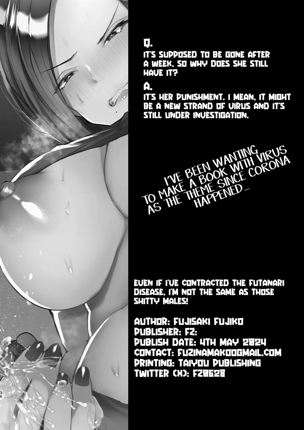 Tatoe Futanari Byou ni Kakatta to Shite mo Kuso Osu-domo to Watashi wa Chigau!: Chapter chapter-1 - Page 38