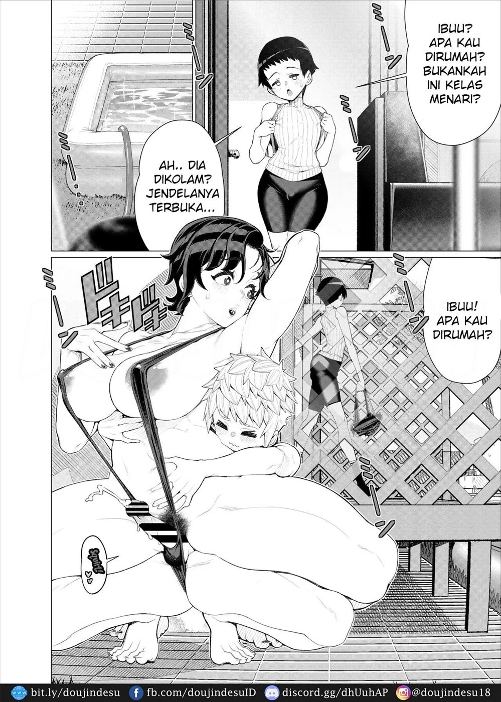 Tomodachi no Mama no Slingshot! ~Zetsurin Shota ga Ero Mizugi Mama to Zetchou Yagai SEX suru Hanashi~: Chapter chapter-1 - Page 36