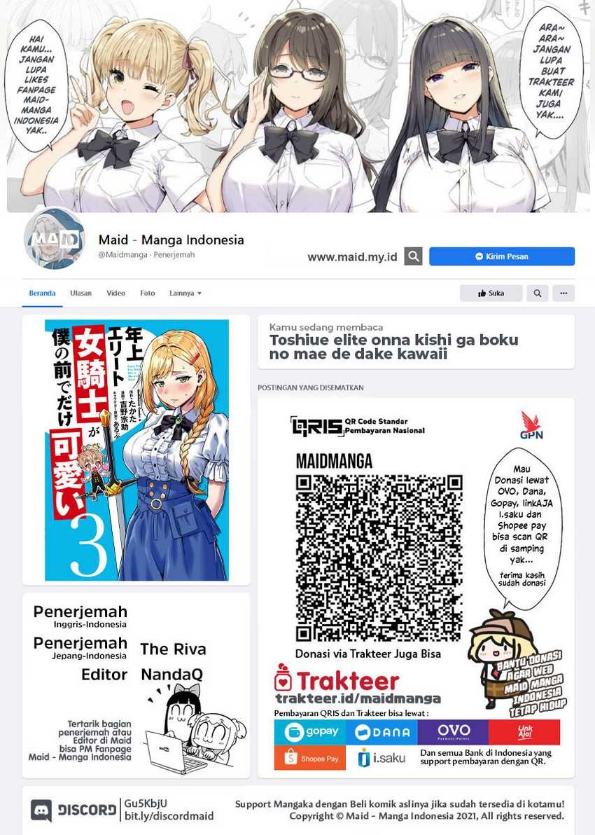 Toshiue Elite Onna Kishi ga Boku no Mae de dake Kawaii: Chapter chapter-17.1 - Page 2