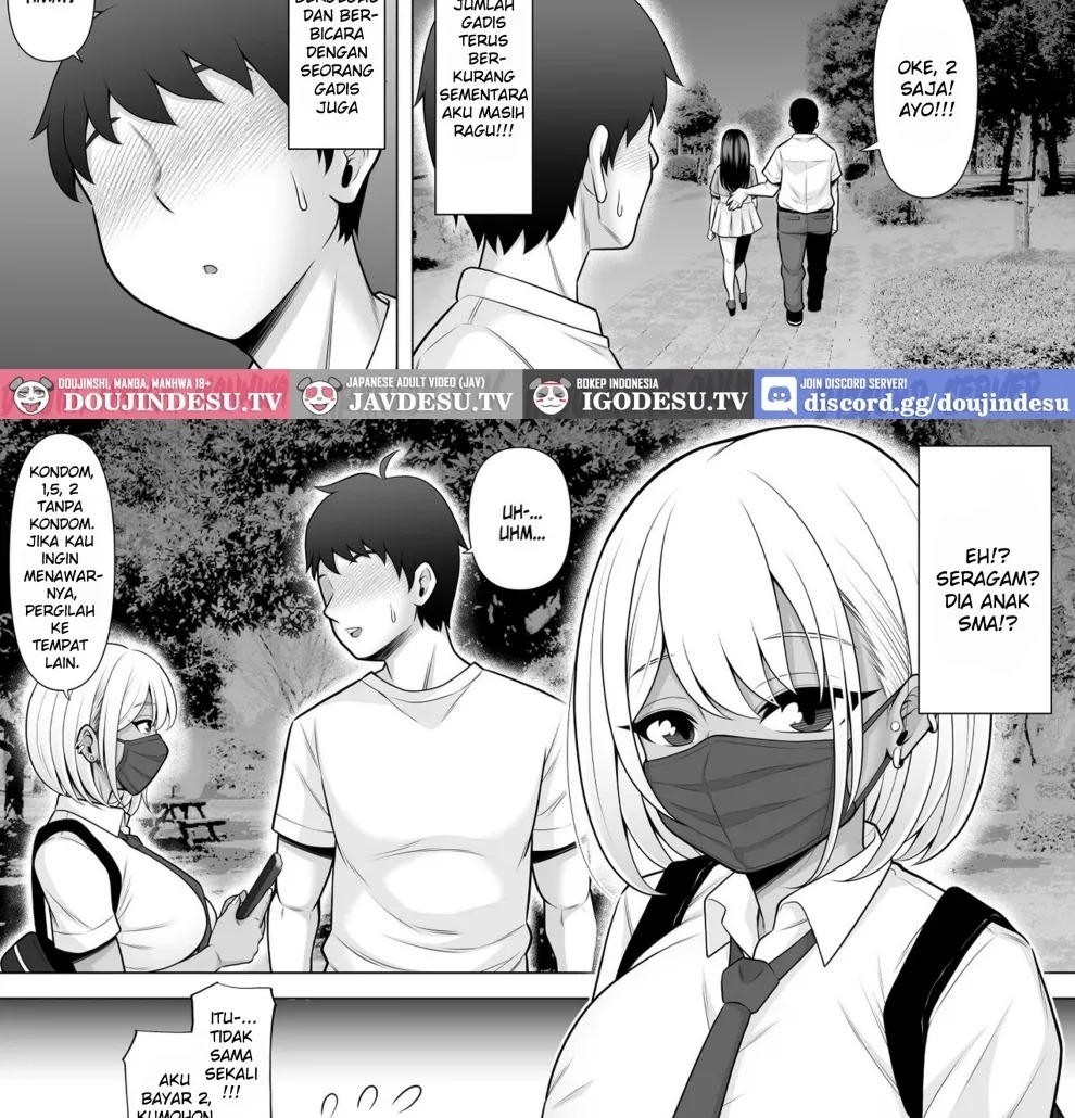 Uwasa no Tachinbo Kouen de Kuro Gal JK Katte Nama Nakadashi Shita Hanashi: Chapter chapter-1 - Page 9