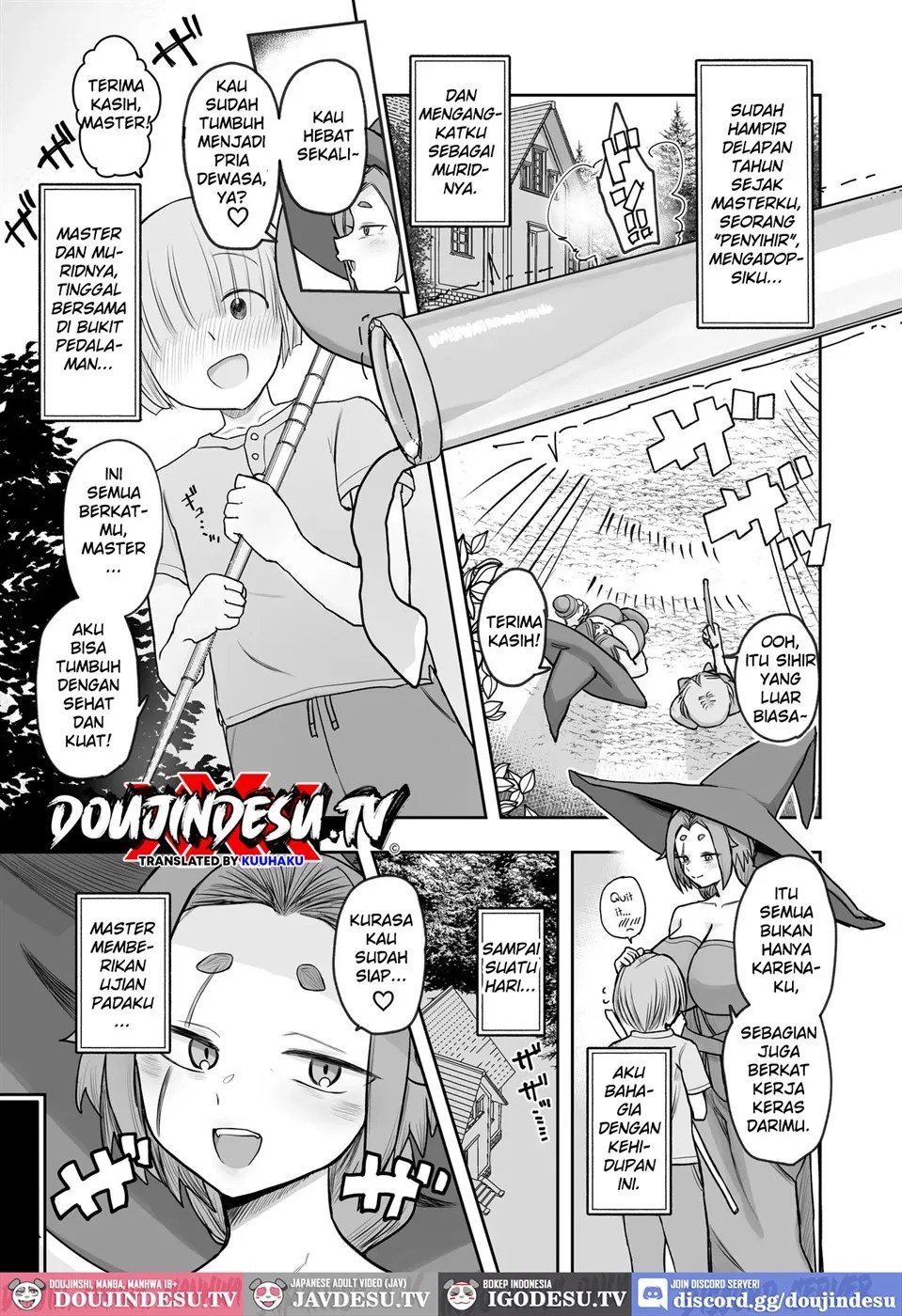 "Warabe-sotsu Shiken" de Deshi ♂ Kara Seishi o Shiboritoru Deshi Rabu de Kachi Chi Majo Shishō 1000-sai ￪: Chapter chapter-1 - Page 3