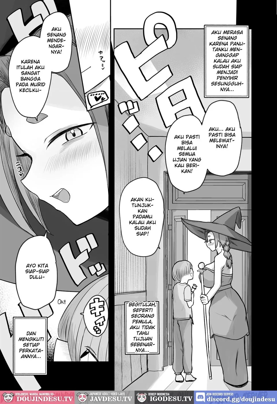 "Warabe-sotsu Shiken" de Deshi ♂ Kara Seishi o Shiboritoru Deshi Rabu de Kachi Chi Majo Shishō 1000-sai ￪: Chapter chapter-1 - Page 5