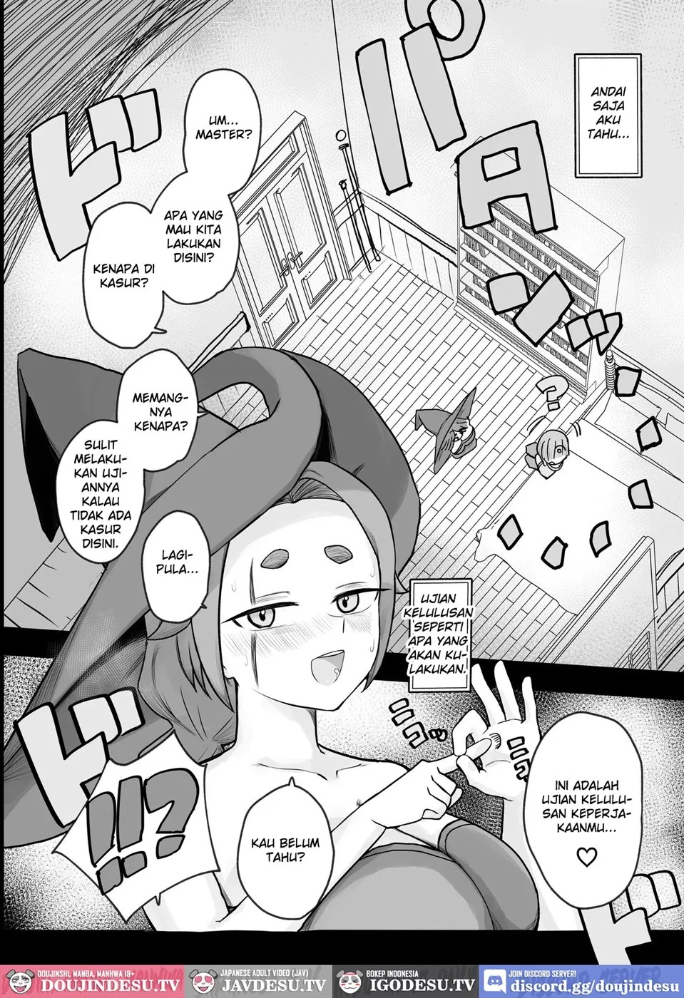 "Warabe-sotsu Shiken" de Deshi ♂ Kara Seishi o Shiboritoru Deshi Rabu de Kachi Chi Majo Shishō 1000-sai ￪: Chapter chapter-1 - Page 6