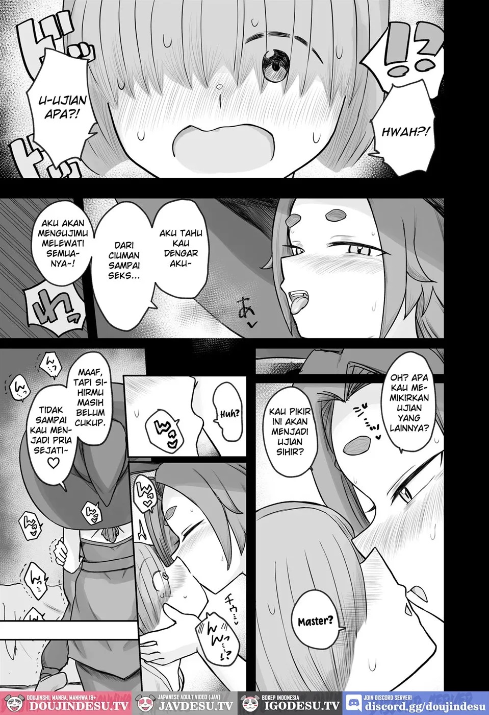"Warabe-sotsu Shiken" de Deshi ♂ Kara Seishi o Shiboritoru Deshi Rabu de Kachi Chi Majo Shishō 1000-sai ￪: Chapter chapter-1 - Page 7