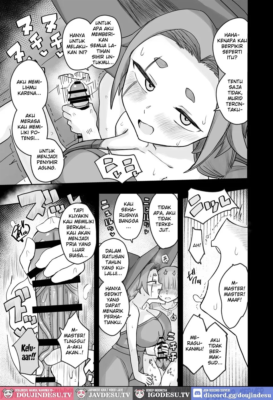 "Warabe-sotsu Shiken" de Deshi ♂ Kara Seishi o Shiboritoru Deshi Rabu de Kachi Chi Majo Shishō 1000-sai ￪: Chapter chapter-1 - Page 13