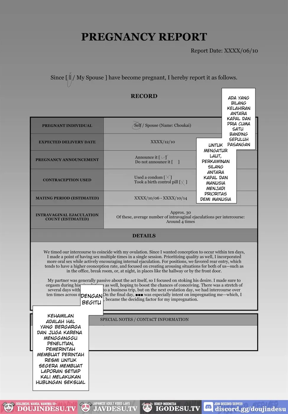 Watashi ga Kowareta Hi ~Chokai ga Teitoku to Ninshin suru made Kakurete Kossori Uwaki Koubi Shimakuru Hanashi~: Chapter chapter-1 - Page 3