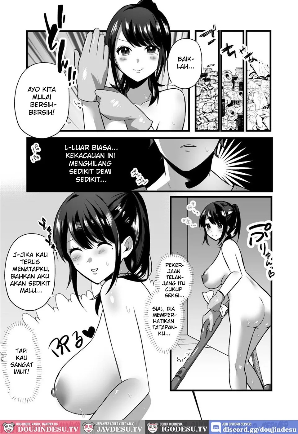 [Zenra de Kaji Daikou] Hitozuma Kaseifu-san ga Hikikomori de Motenai Boku ni Yasashiku Shite kureta: Chapter chapter-1 - Page 12