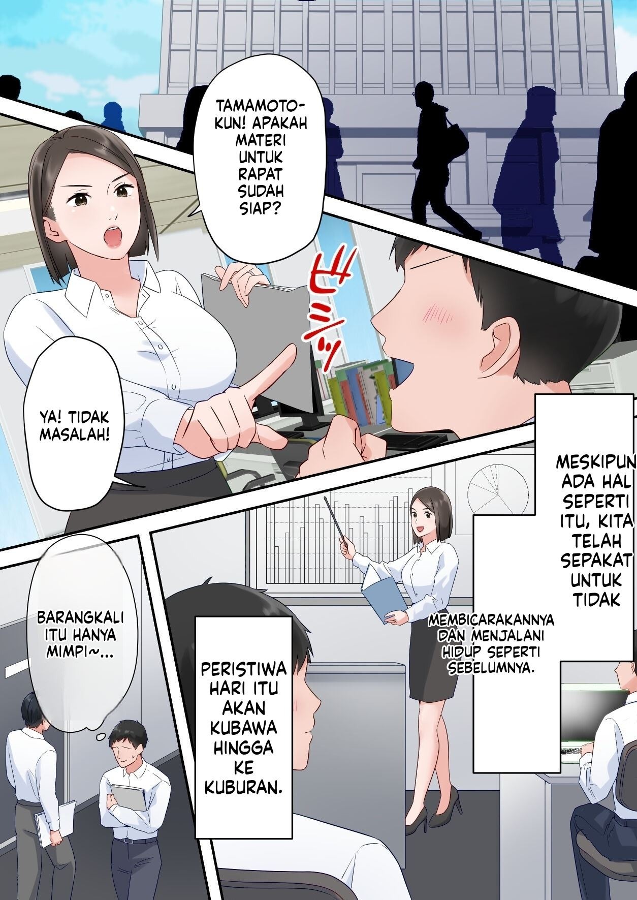 Zutto Akogareteta Hitozuma na Senpai to Amaama Sex Shichatta Hanashi: Chapter chapter-1 - Page 55
